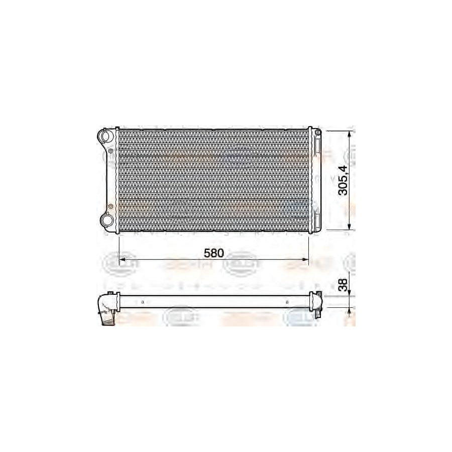 Hella 8MK 376 754-434 Engine Radiator