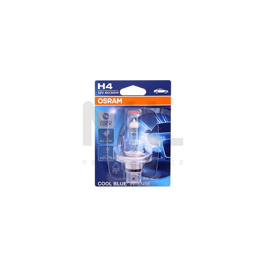 OSRAM COOL BLUE INTENSE 64193CBI-01B Bulb, spotlight H4 12V 60/55W P43t 4200K Halogen | ML Performance Car Parts