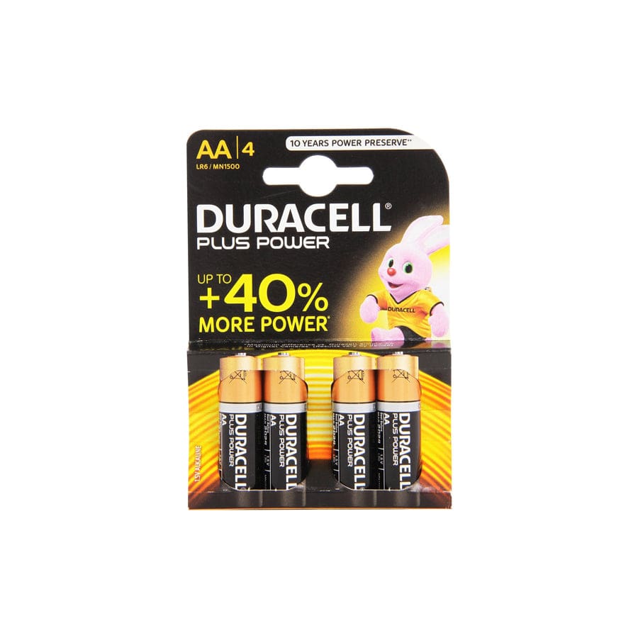 Duracell MN1500B4 (AA) Plus Power (Card of 4) | ML Performance UK Car Parts