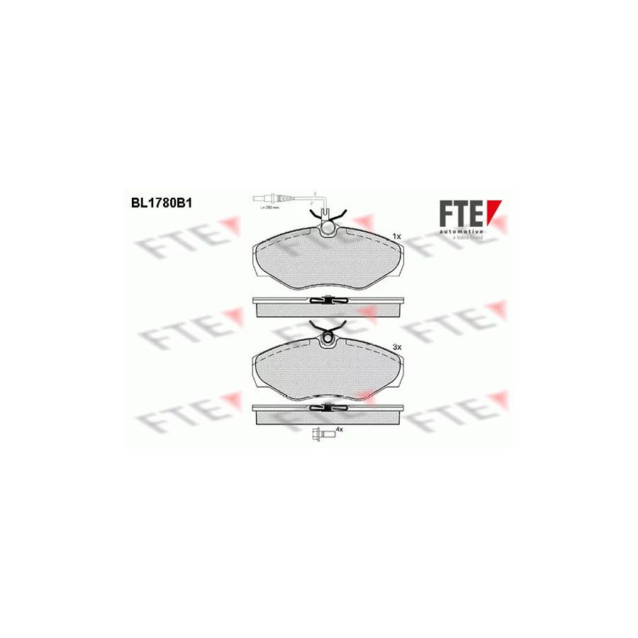 Fte BL1780B1 Brake Pad Set | ML Performance UK Car Parts