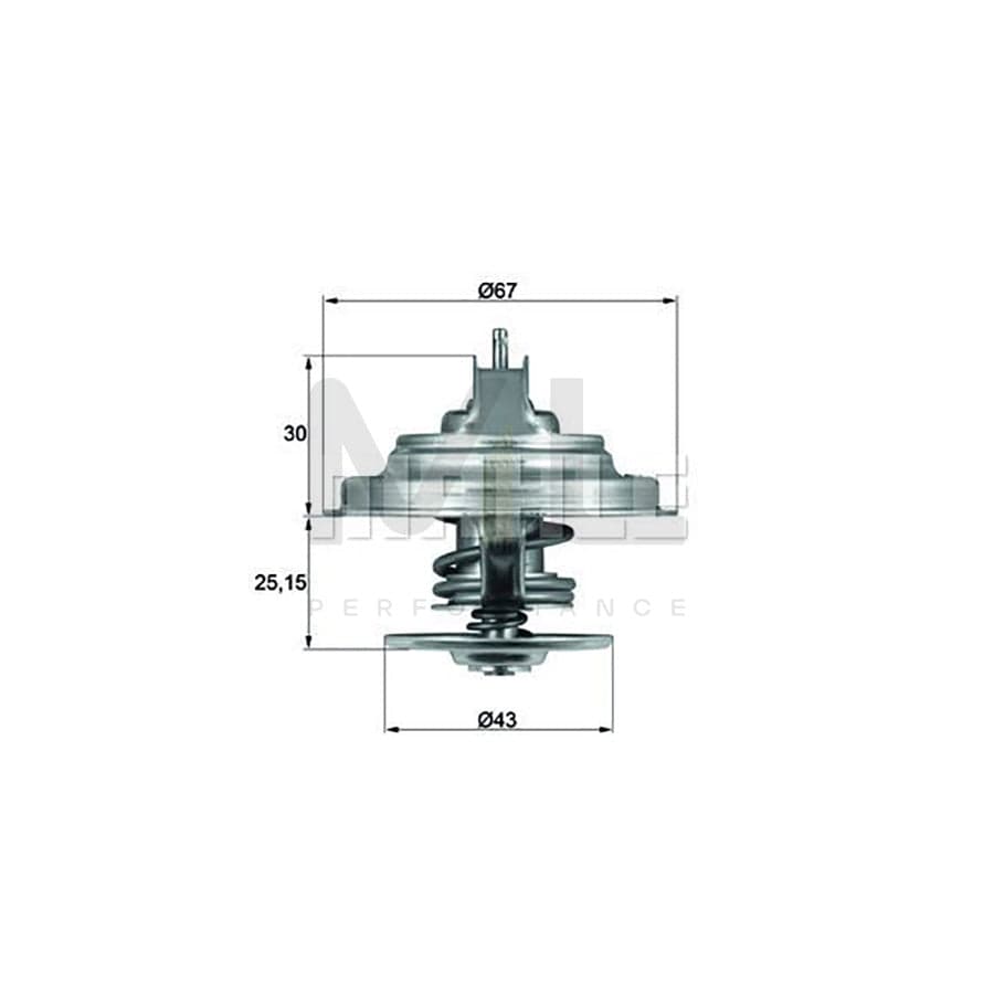 MAHLE ORIGINAL TX 57 79 Engine thermostat Opening Temperature: 79��C, without gasket / seal | ML Performance Car Parts