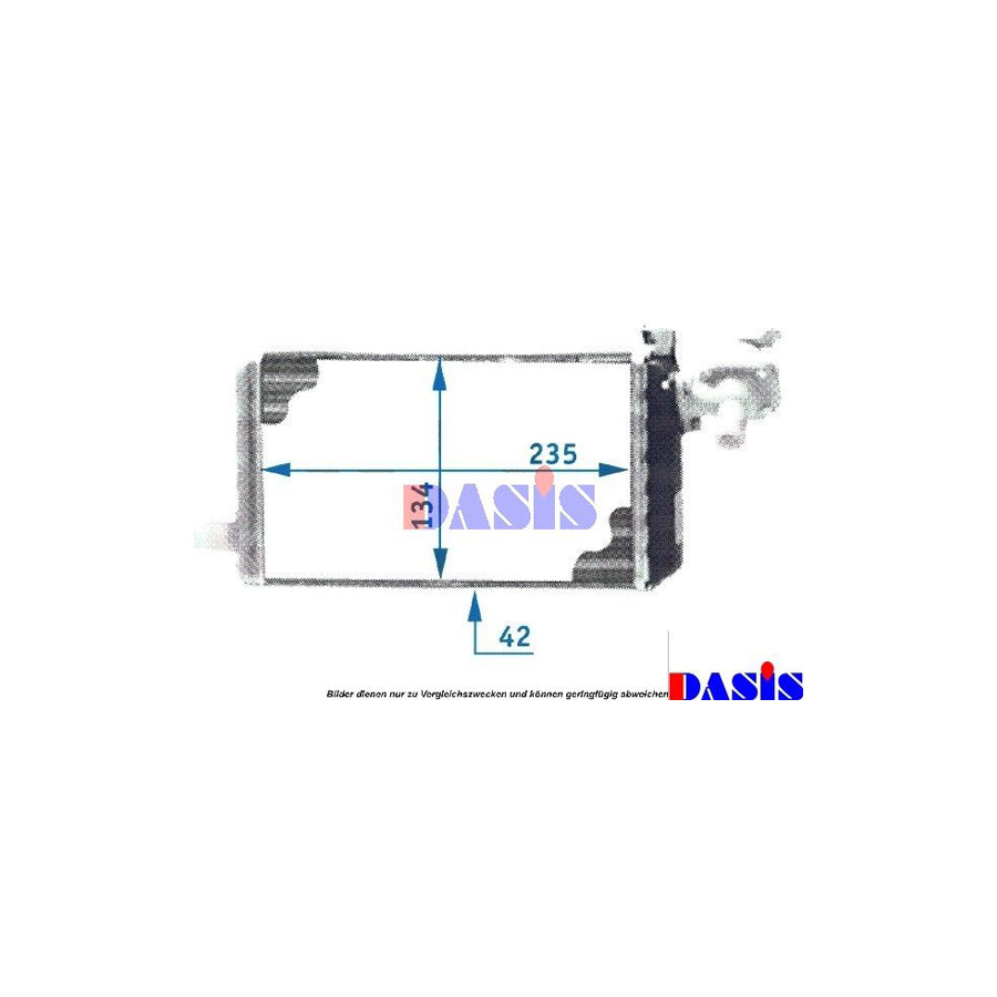 AKS Dasis 129300N Heater Matrix Suitable For Mercedes-Benz 100 | ML Performance UK