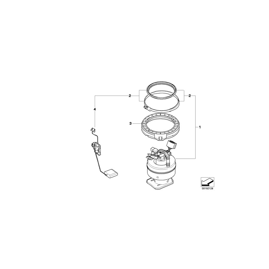 Genuine BMW 16147194207 E88 E92 E93 Delivery Unit, Right (Inc. 328xi, 128i & 328i) | ML Performance UK Car Parts