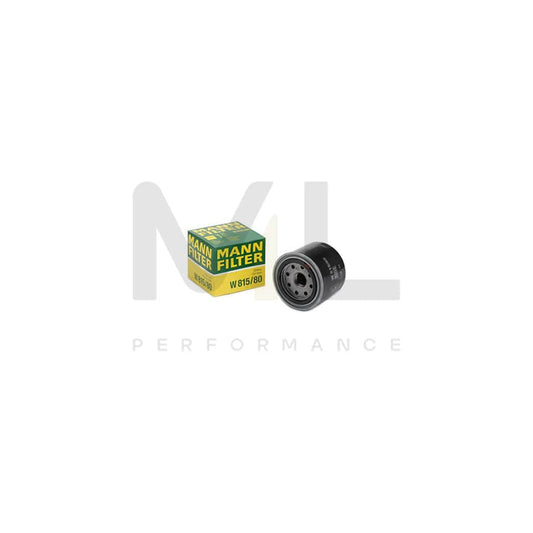 MANN-FILTER W 815/80 Oil Filter Spin-on Filter, with one anti-return valve | ML Performance Car Parts