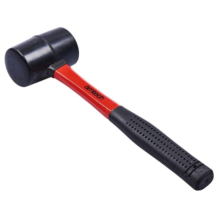 Amtech 8oz Rubber Mallet - Fibreglass Shaft | ML Performance DIY & Power Tools