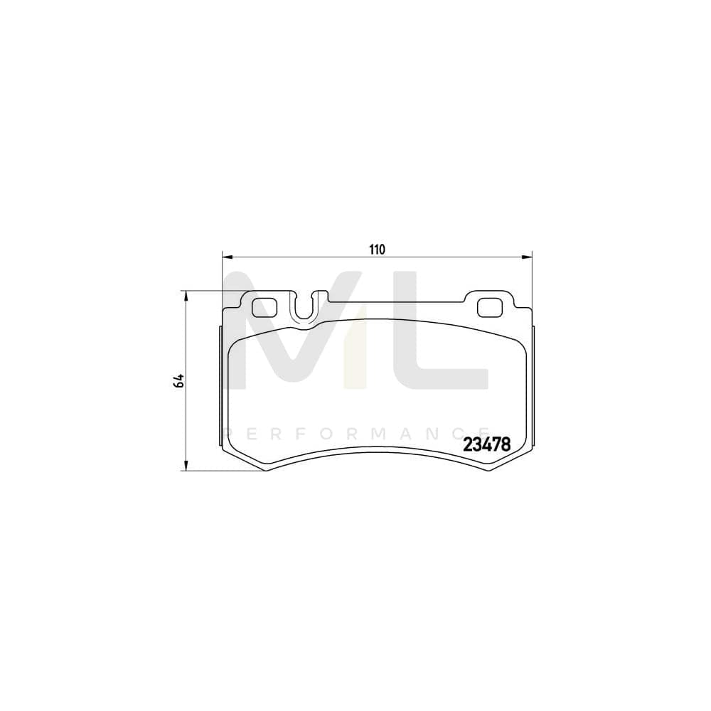 Brembo P 50 077 Brake Pad Set Prepared For Wear Indicator | ML Performance Car Parts