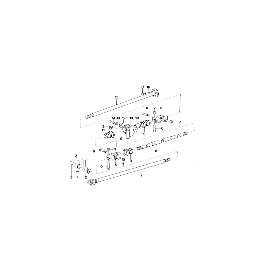 Genuine BMW 25112161066 E26 Selector Rod MITTE (Inc.  & M1) | ML Performance UK Car Parts