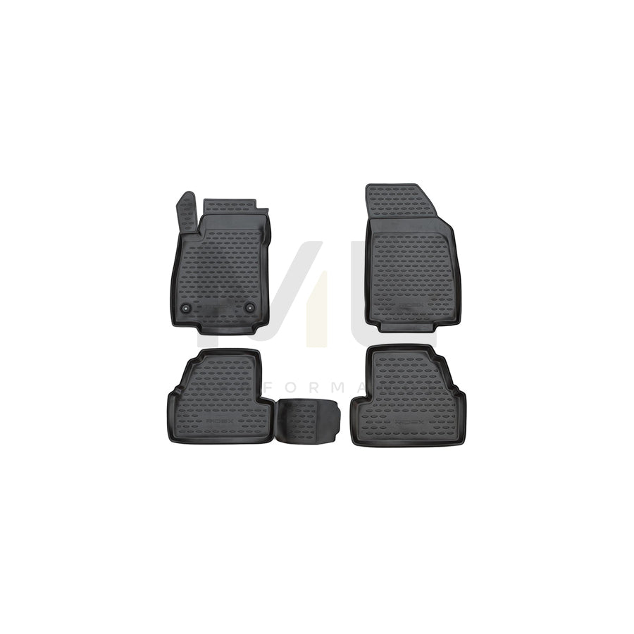 RIDEX 215A0914 Floor mat set for CHEVROLET Trax Elastomer, Front and Rear, Black | ML Performance Car Parts