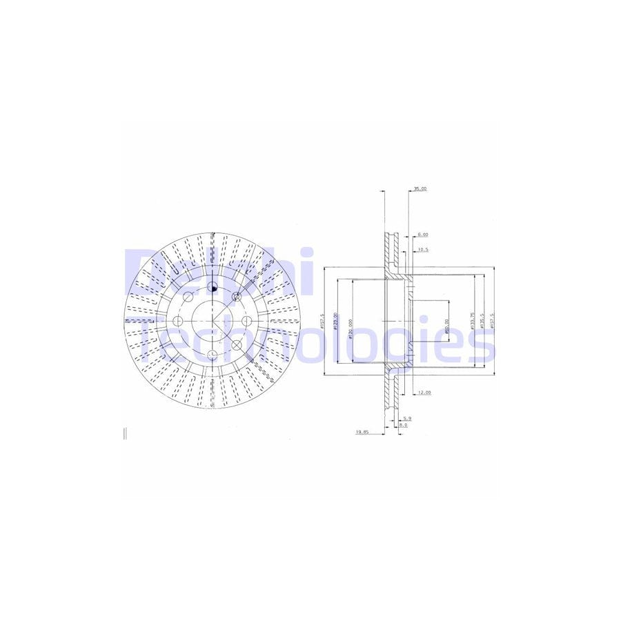 Delphi Bg2636 Brake Disc