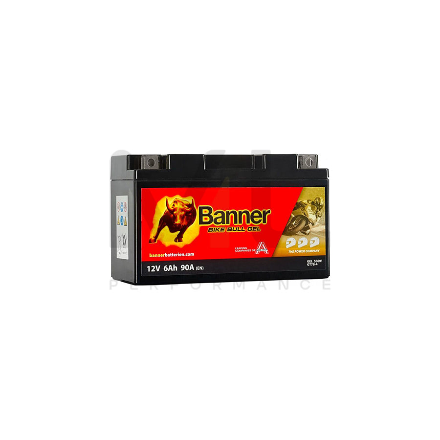 GT7B-4 Banner Bike Bull GEL Battery (50601) | Car Batteries UK | ML Performance Car Parts