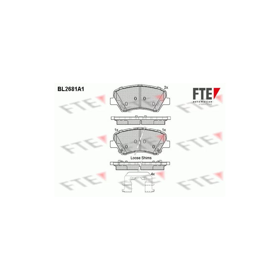 Fte BL2681A1 Brake Pad Set | ML Performance UK Car Parts