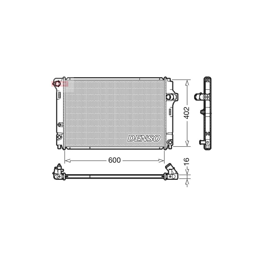 Denso DRM50089 Drm50089 Engine Radiator For Toyota Yaris Iii Hatchback (Xp13) | ML Performance UK