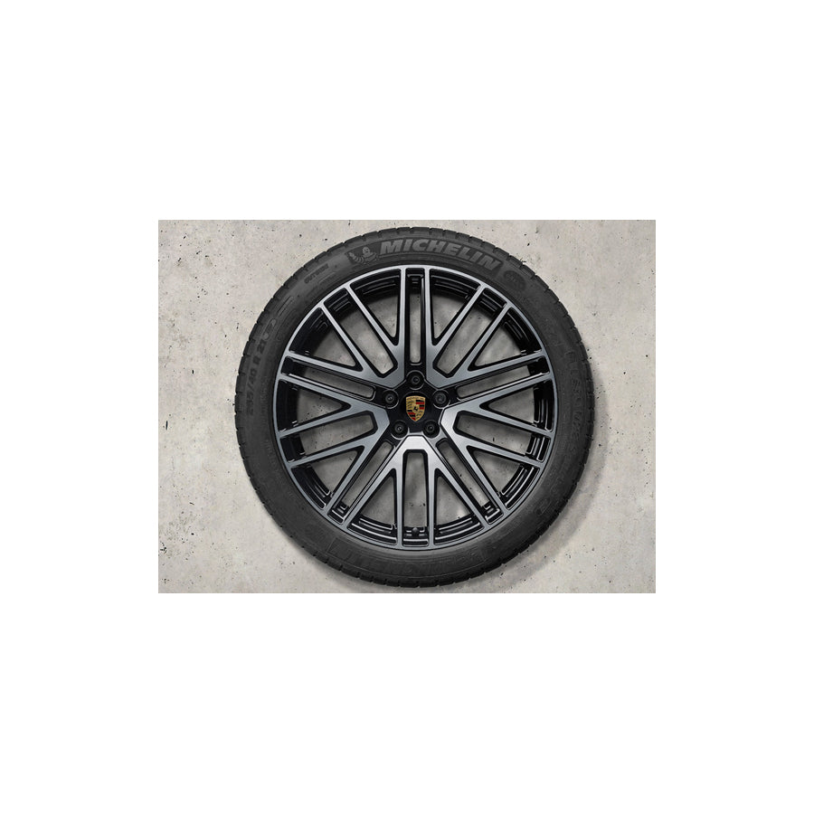 Genuine Porsche 21 Macan 911 Turbo Design Alloy Wheels & Summer Tyres Original Porsche | ML Performance UK Car Parts