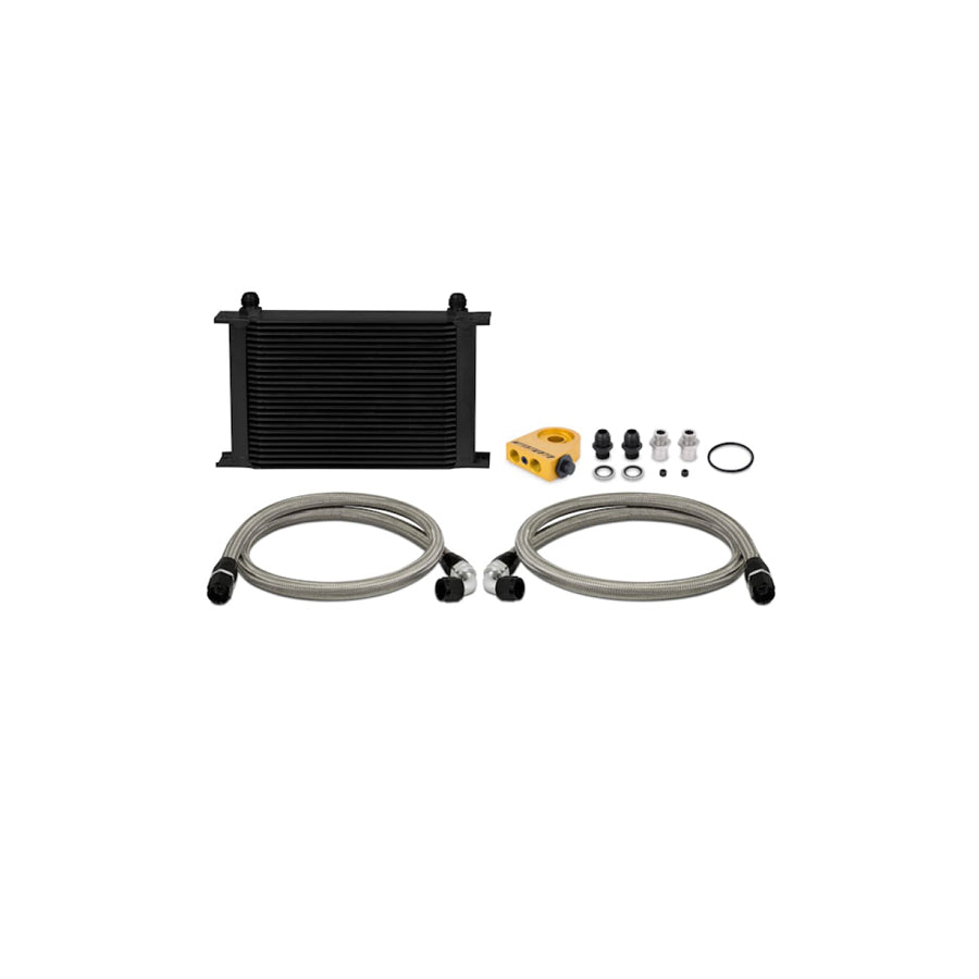 Mishimoto MMOC-UHTBK Universal Thermostatic 25 Row Oil Cooler Kit (Black Cooler)