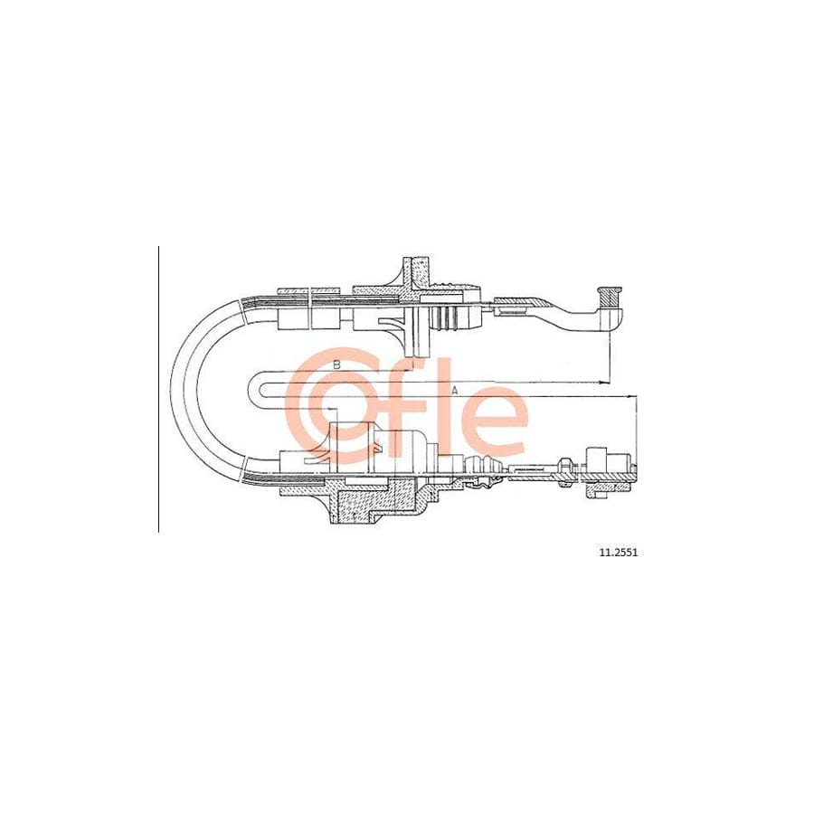 Cofle 92.11.2551 Clutch Cable