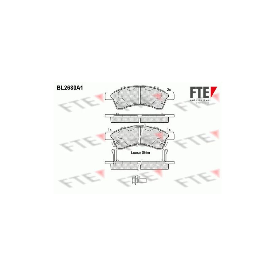 Fte BL2680A1 Brake Pad Set | ML Performance UK Car Parts