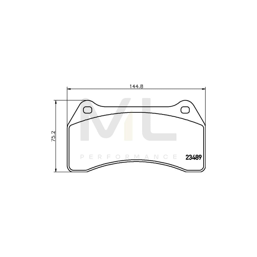 Hella 8DB 355 006-931 Brake Pad Set Not Prepared For Wear Indicator | ML Performance Car Parts