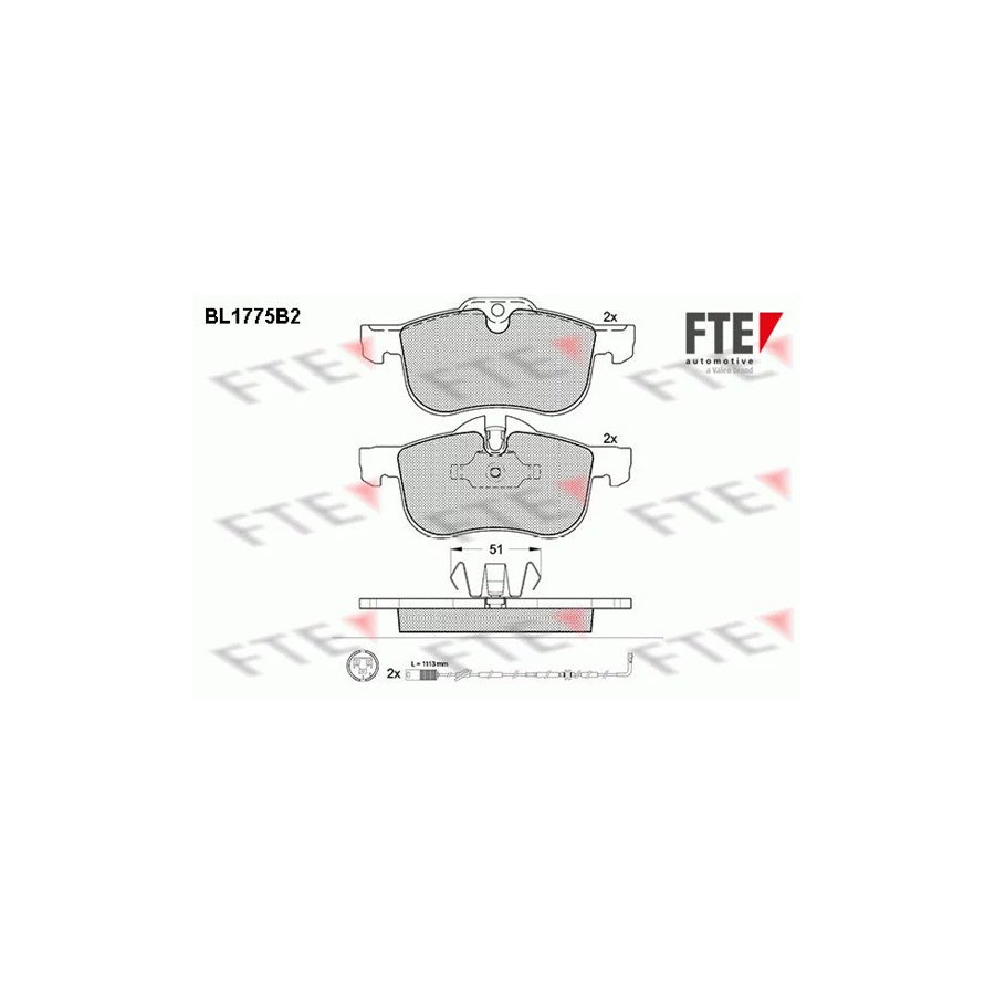 Fte BL1775B2 Brake Pad Set | ML Performance UK Car Parts