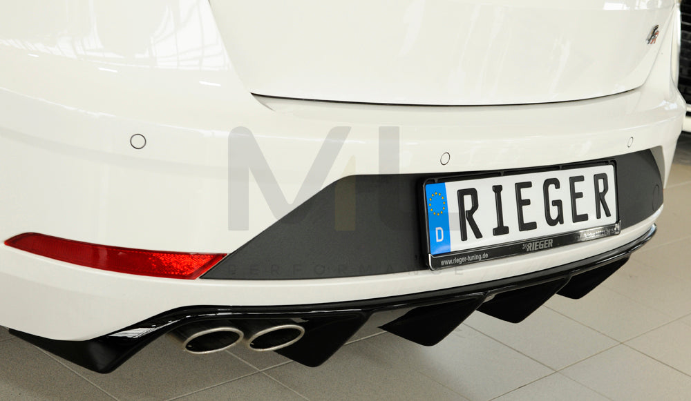 Rieger 00088134 SEAT 5F Leon FR Rear Diffuser 4 | ML Performance UK Car Parts