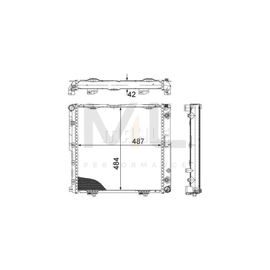 MAHLE ORIGINAL CR 248 000P Engine radiator Brazed cooling fins, Manual- / optional automatic transmission | ML Performance Car Parts