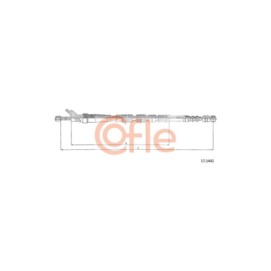 Cofle 92.17.1809 Hand Brake Cable