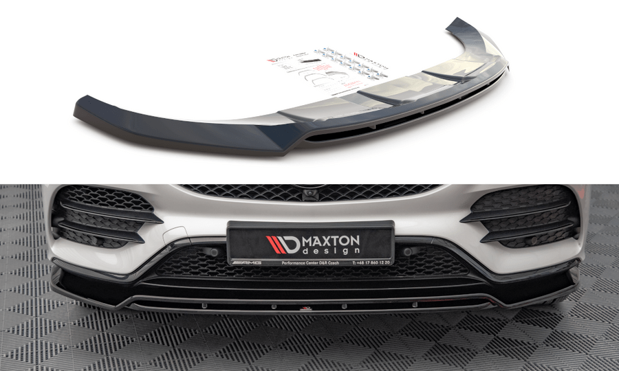 Maxton Design ME-GLS-167-AMGLINE-FD1T+FD1RT Front Splitter Mercedes Benz GLS-Class AMG-Line X167 | ML Performance UK Car Parts