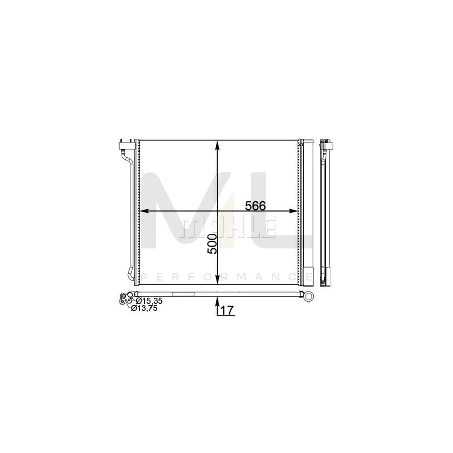 MAHLE ORIGINAL AC 269 000P Air conditioning condenser with dryer | ML Performance Car Parts