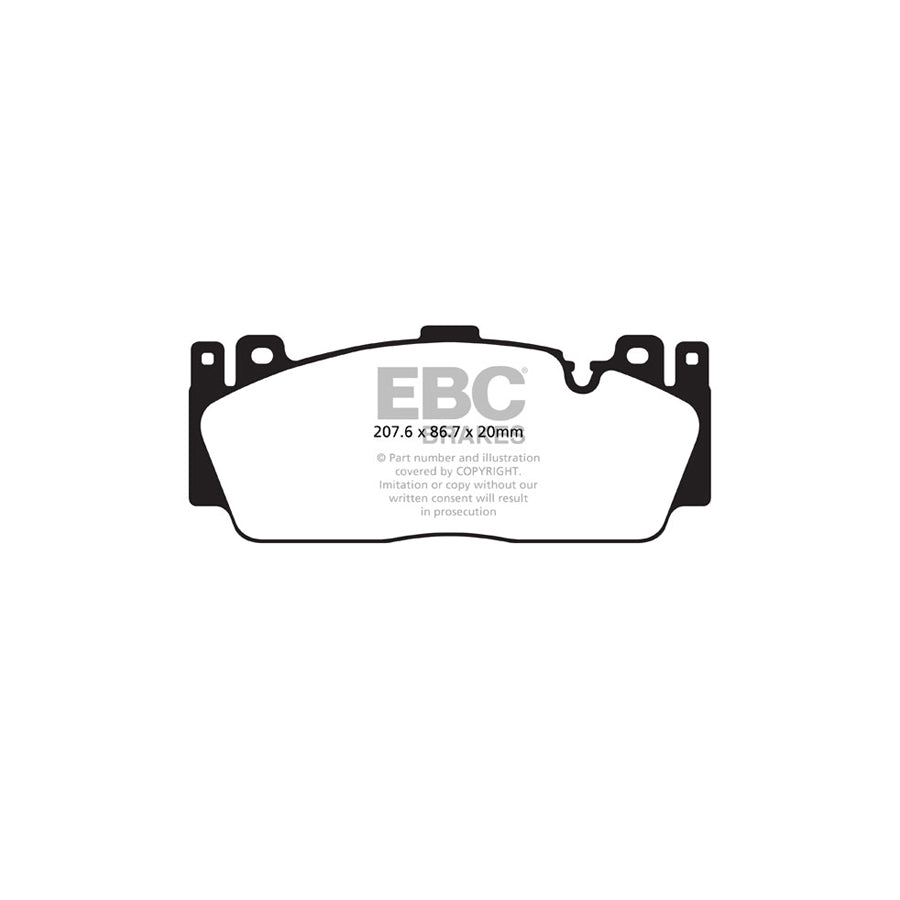 EBC DP82148RP1 BMW RP-1 Full Race Front Brake Pads - Brembo/TRW Caliper 2 | ML Performance UK Car Parts