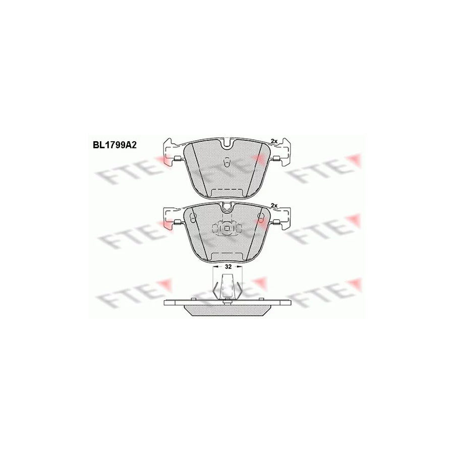 Fte BL1799A2 Brake Pad Set | ML Performance UK Car Parts