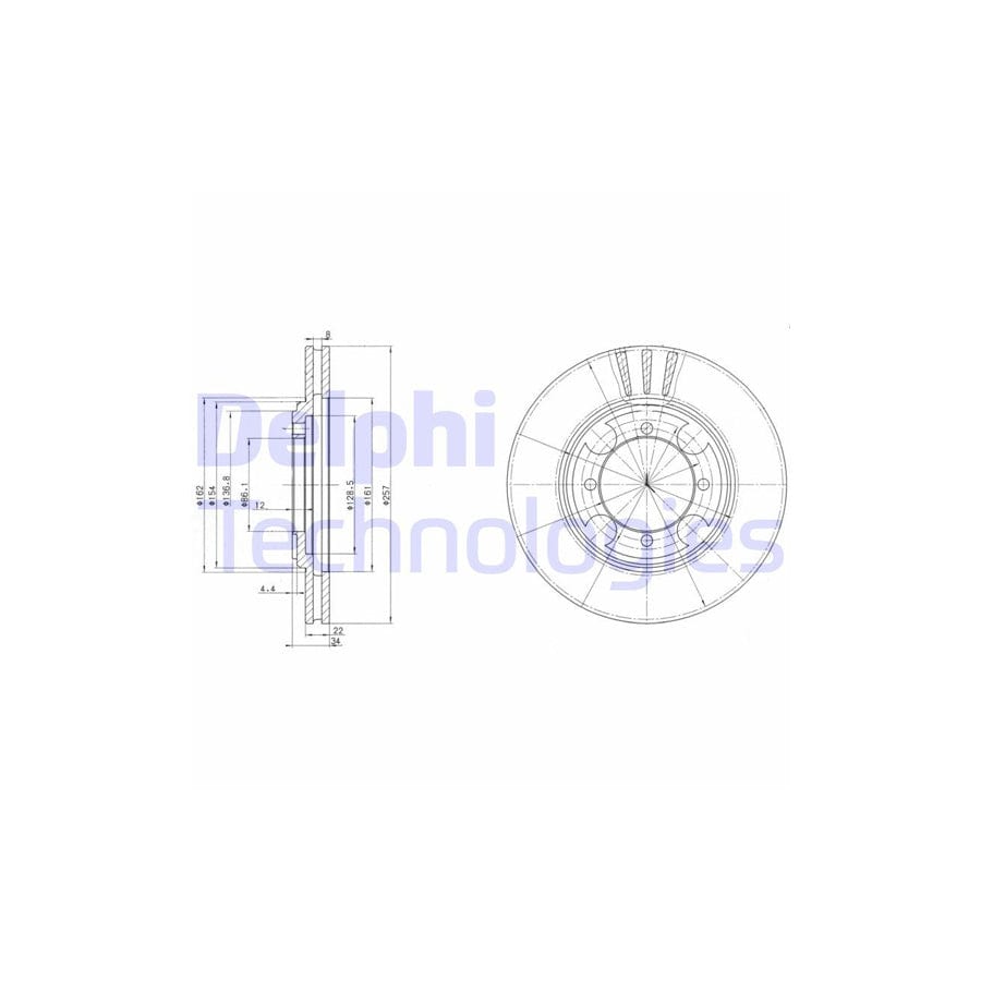 Delphi Bg2628 Brake Disc