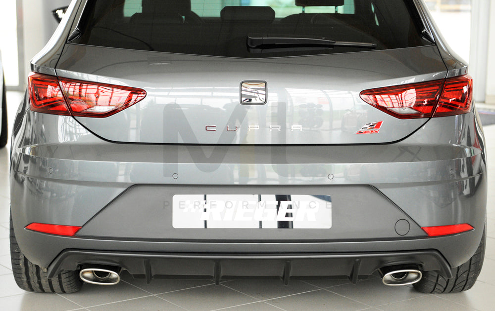 Rieger 00027037 SEAT 5F Leon Cupra Rear Diffuser 6 | ML Performance UK Car Parts