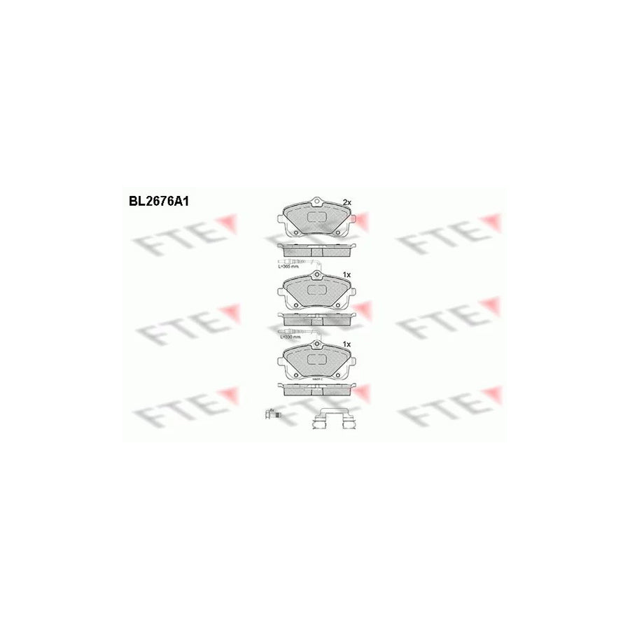 Fte BL2676A1 Brake Pad Set For Peugeot 407 | ML Performance UK Car Parts