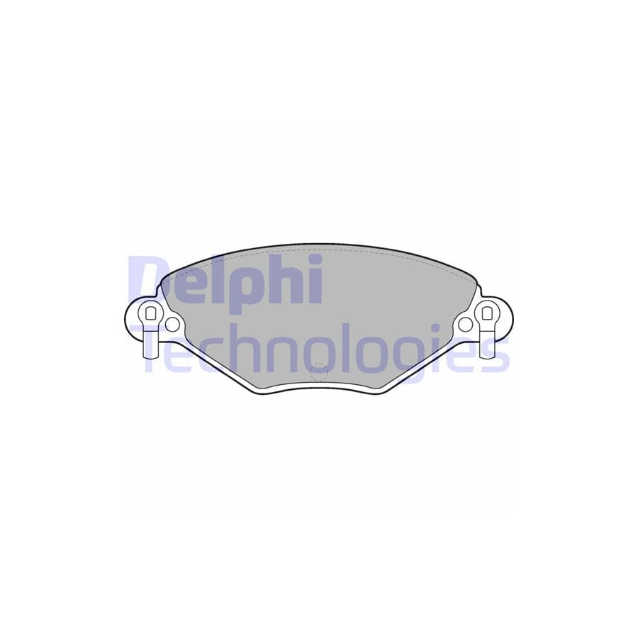 Delphi Lp1654 Brake Pad Set For Citro毛n C5