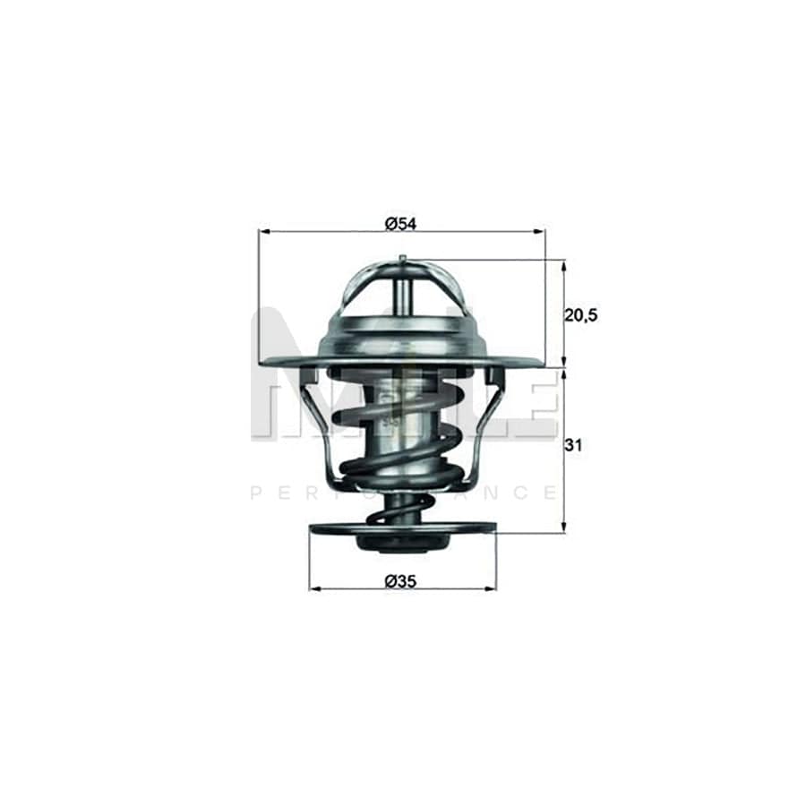 MAHLE ORIGINAL TX 29 71D Engine thermostat Opening Temperature: 71��C, with seal | ML Performance Car Parts