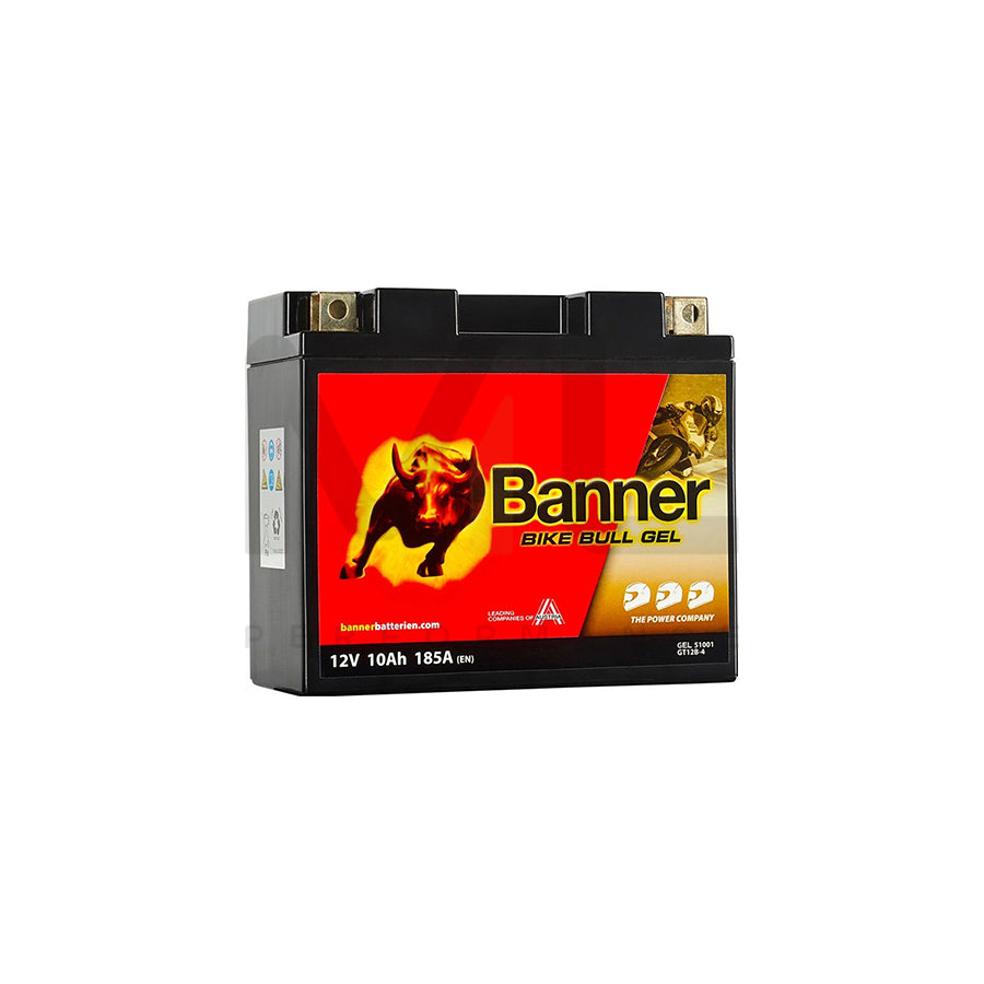 GT12B-4 Banner Bike Bull GEL Battery (51001) | Car Batteries UK | ML Performance Car Parts