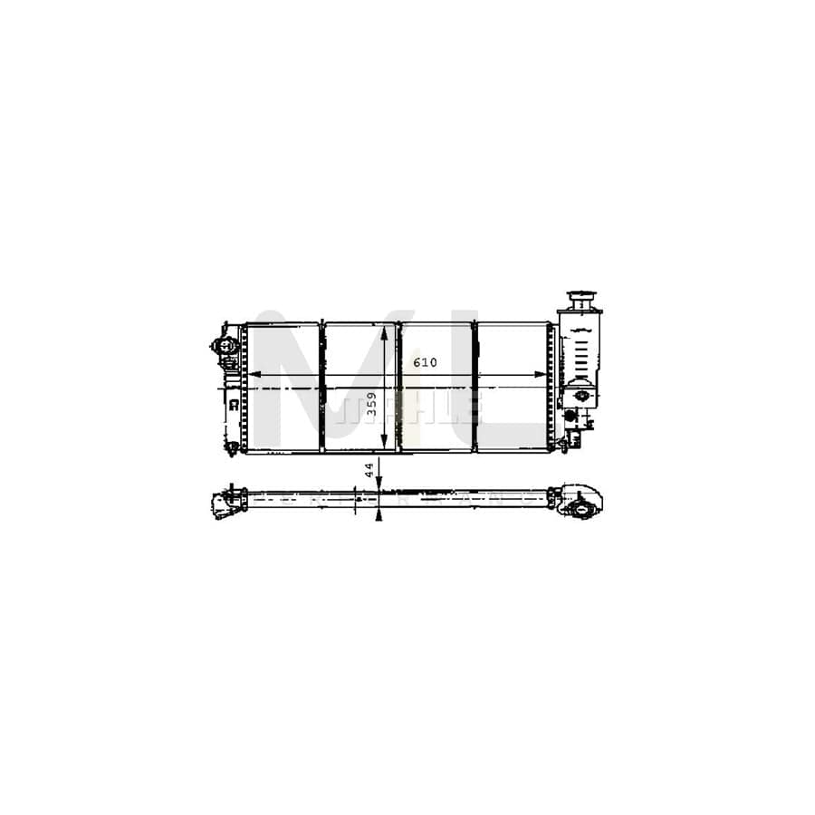 MAHLE ORIGINAL CR 472 000S Engine radiator for PEUGEOT 405 Mechanically jointed cooling fins | ML Performance Car Parts