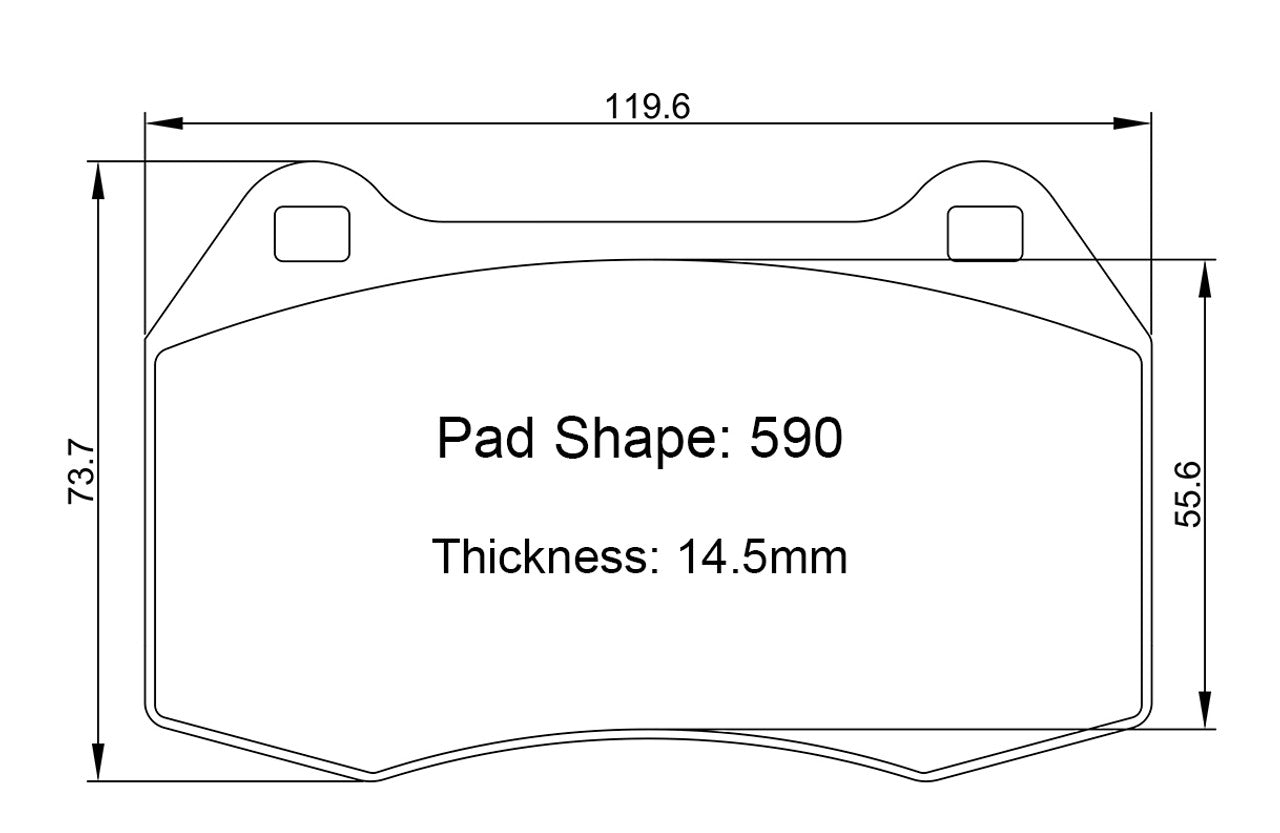 Paragon PBP590 Brake Pads