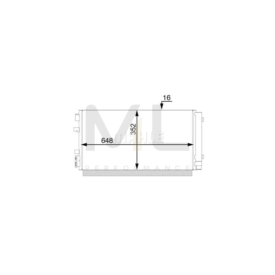 MAHLE ORIGINAL AC 44 000S Air conditioning condenser with dryer | ML Performance Car Parts