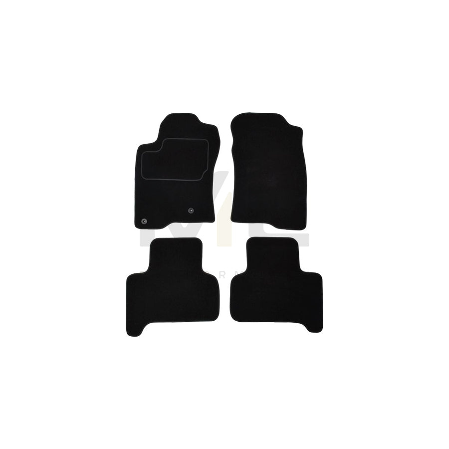 MAMMOOTH A041 TOY205 PRM 01 Floor mat set for TOYOTA Land Cruiser Prado 120 (J120) Textile, Front and Rear, Quantity: 4, Black | ML Performance Car Parts