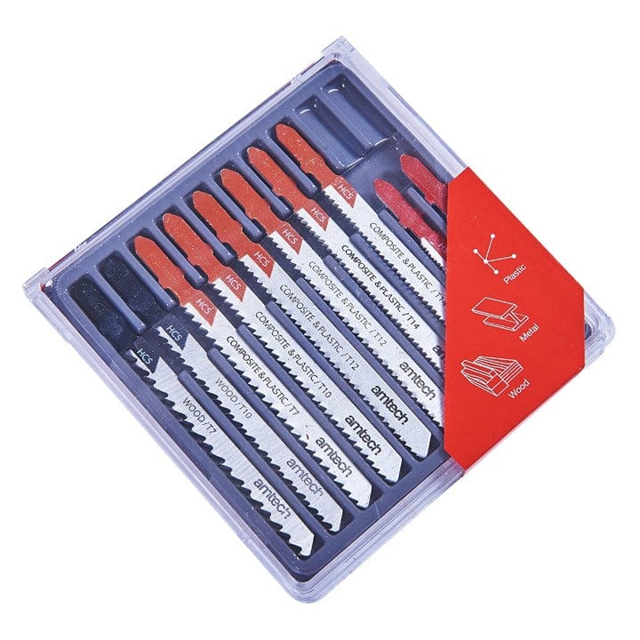 Amtech 10pcs. Mixed Jigsaw Blades - T-Slot Fitting | ML Performance DIY & Power Tools