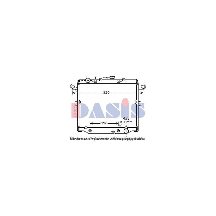 AKS Dasis 210173N Engine Radiator For Toyota Land Cruiser Amazon (J100) | ML Performance UK