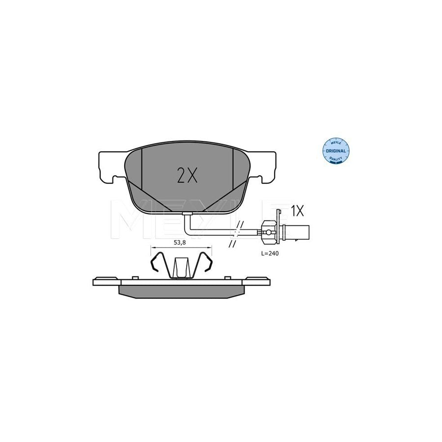 Meyle 025 223 8317 Brake Pad Set