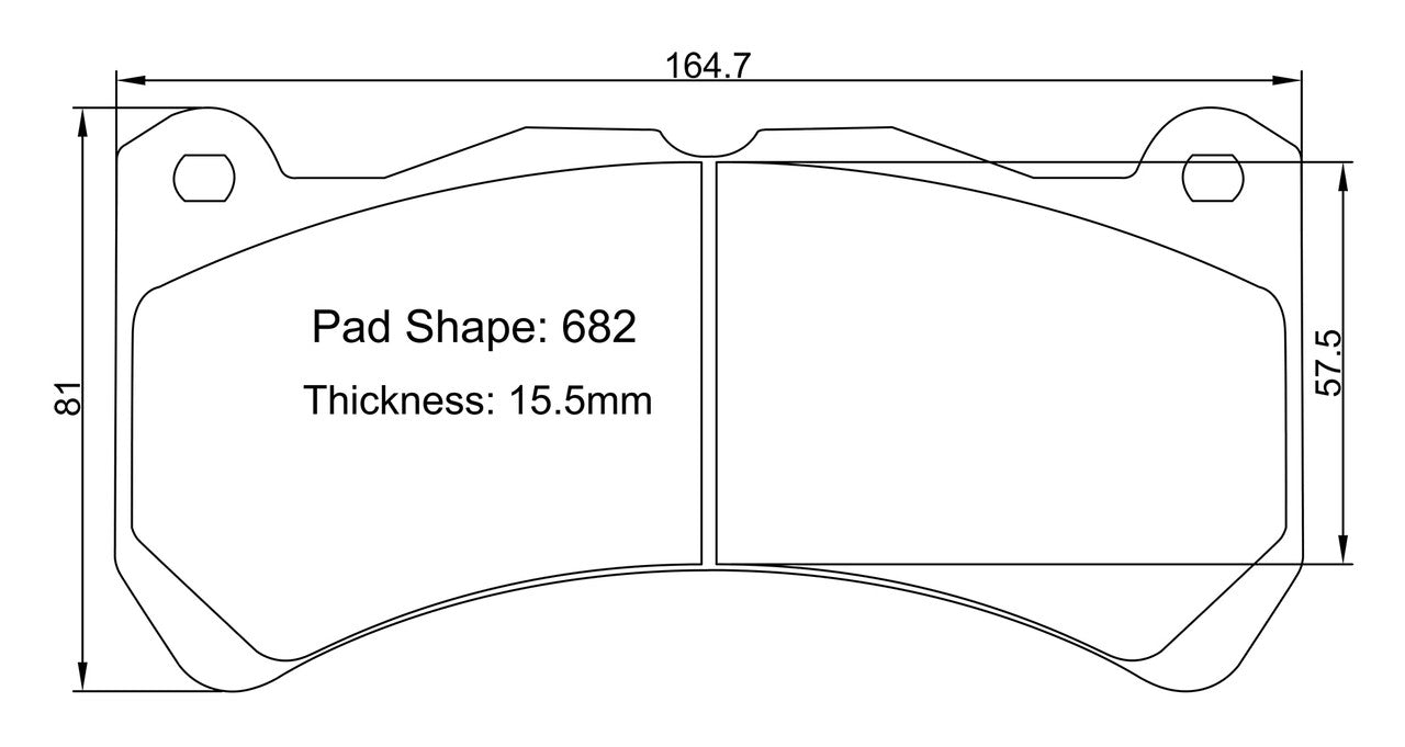 Paragon PBP682 Brake Pads