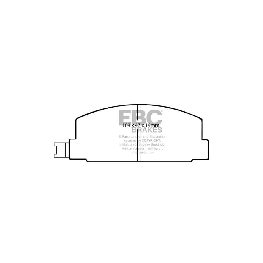 EBC PDKF1841 Subaru Ultimax Front Brake Pad & Plain Disc Kit (Inc. Leone Series 2 & 284/MV/Shifter) 2 | ML Performance UK Car Parts