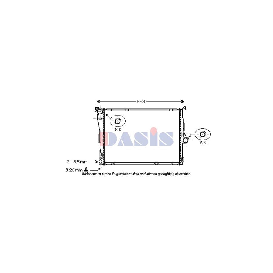 AKS Dasis 050006N Engine Radiator For BMW X3 (E83) | ML Performance UK