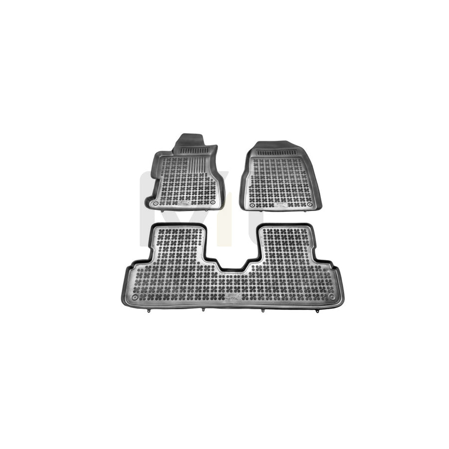 REZAW PLAST 200905 Floor mat set for HONDA Civic VII Hatchback (EU, EP, EV) Elastomer, Front and Rear, Black | ML Performance Car Parts