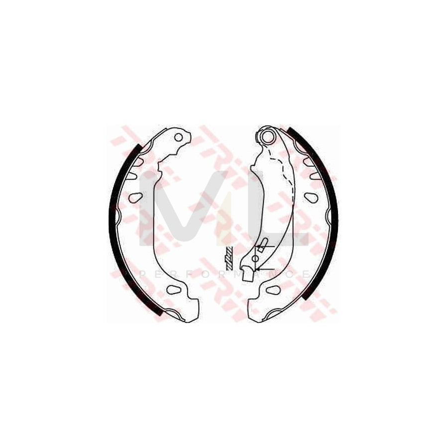 TRW GS8642 Brake Shoe Set for PEUGEOT 206 | ML Performance Car Parts