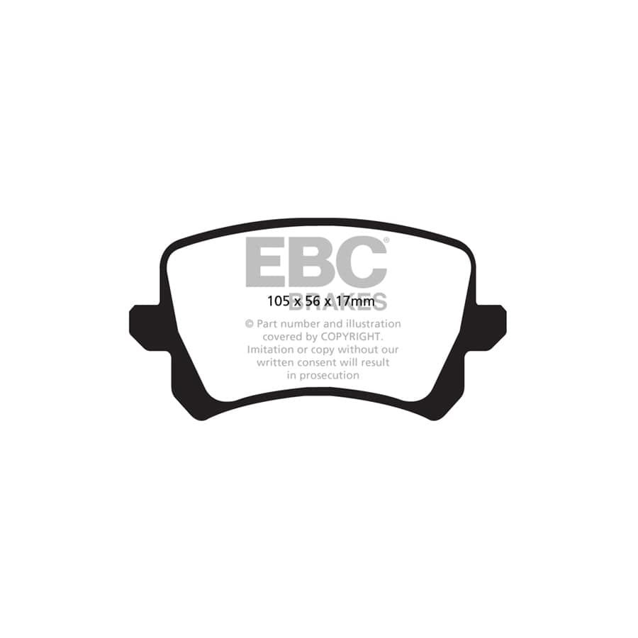 EBC PD16KR081 VW Greenstuff Rear Brake Pad & BSD Disc Kit - TRW Caliper (Inc. CC & Passat) 2 | ML Performance UK Car Parts