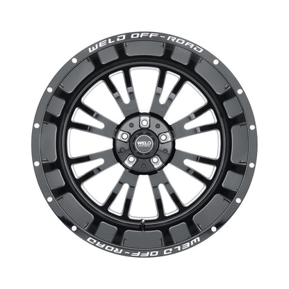 Weld W15800018600 Slingblade W158 Wheel 20x10 8x180 ET13 BS6 Gloss Black MIL