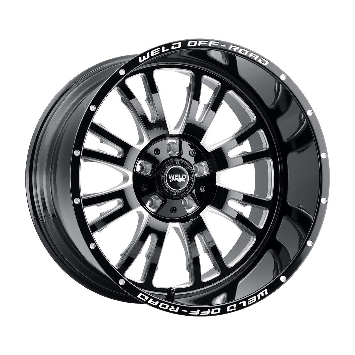 Weld W15800018600 Slingblade W158 Wheel 20x10 8x180 ET13 BS6 Gloss Black MIL